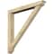 Ekena Millwork Traditional Traditional Rough Sawn Bracket w/ Offset Brace, Douglas Fir, 6"W x 48"D x 48"H BKT0604X48X48TRA01RDF - alternate 1